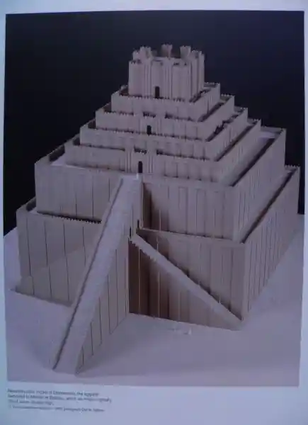 Reconstruction model of Etemenanki at Babylon